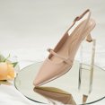 thumbnail image 1 of JENN ARDOR Women's Slingback Kitten Heels Pointed Closed Toe Buckle Strap Stiletto, 1 of 5