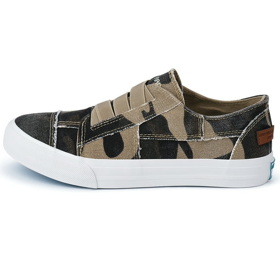 JENN ARDOR Women's Slip On Laceless Canvas Sneaker