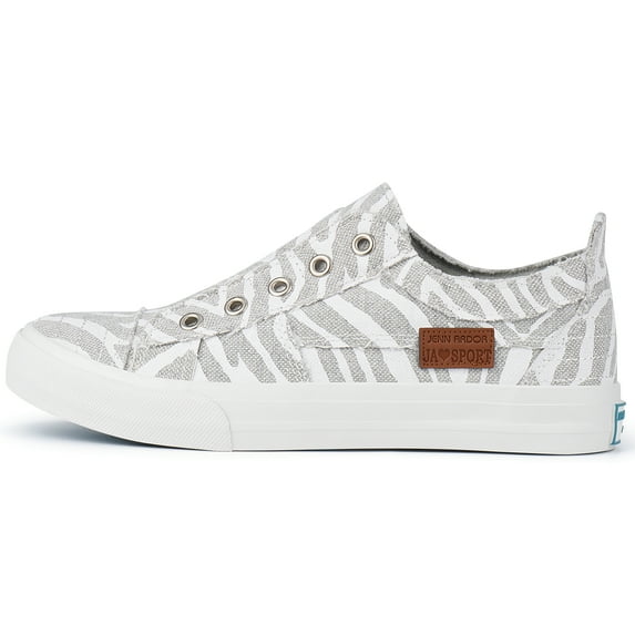 JENN ARDOR Women's Slip On Laceless Canvas Sneaker