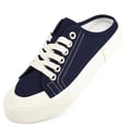 thumbnail image 1 of JENN ARDOR Women's Slip On Mules Slippers Canvas Sneakers Casual Shoes Low Top Lace Up Backless Comfortable Walking Flats Shoes, 1 of 8