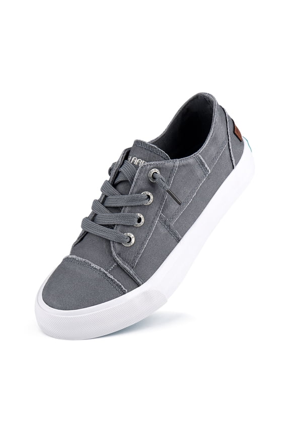 JENN ARDOR Women’s Slip on Shoes Canvas Comfortable Sneakers Walking Flat Lady Shoes Loafers for Walking, Running, Climbing