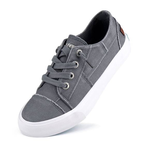 JENN ARDOR Women’s Slip on Shoes Canvas Comfortable Sneakers Walking Flat Lady Shoes Loafers for Walking, Running, Climbing