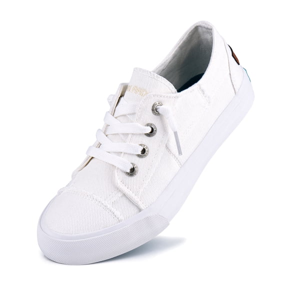 JENN ARDOR Women’s Slip on Shoes Canvas Comfortable Sneakers Walking Flat Lady Shoes Loafers for Walking, Running, Climbing