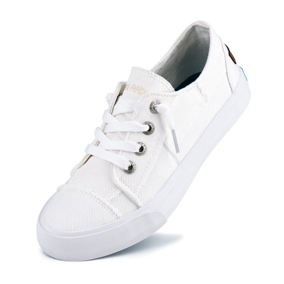 JENN ARDOR Women’s Slip on Shoes Canvas Comfortable Sneakers Walking Flat Lady Shoes Loafers for Walking, Running, Climbing