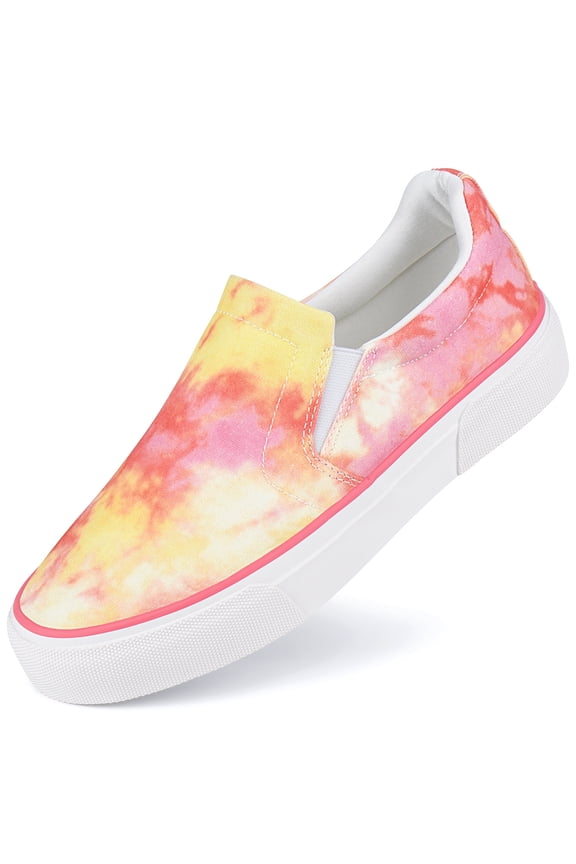 Women's Slip on Shoes Non Slip Fashion Canvas Sneakers Low Top Casual Shoes Platform Comfortable Walking Flats