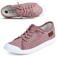 thumbnail image 1 of JENN ARDOR Women's Slip on Shoes Non Slip Fashion Canvas Sneakers Low Top Casual Shoes US Color Pink, Size 6, 1 of 8