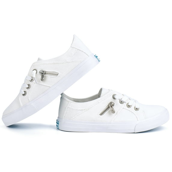 JENN ARDOR Women's Slip on Shoes Non Slip Fashion Canvas Sneakers Low Top Casual Shoes