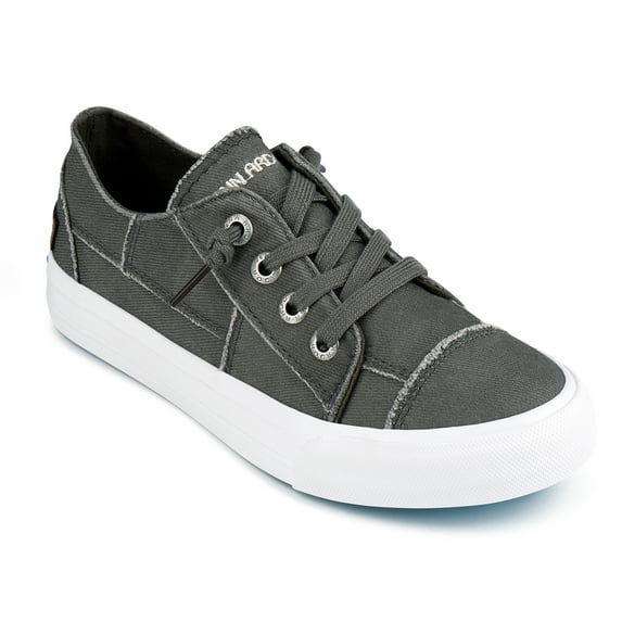 JENN ARDOR Fashion Slip On Sneakers for Women Classic Low Top Canvas Shoes No-tie Adjustable Lace Up Flats Women Summer Shoes Breathable Comfortable Casual Sneakers for Women Walking