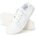 thumbnail image 1 of JENN ARDOR Womens Canvas Sneakers Flat Shoes Low Tops Slip Ons Classic Tennis Walking Shoes, 1 of 6
