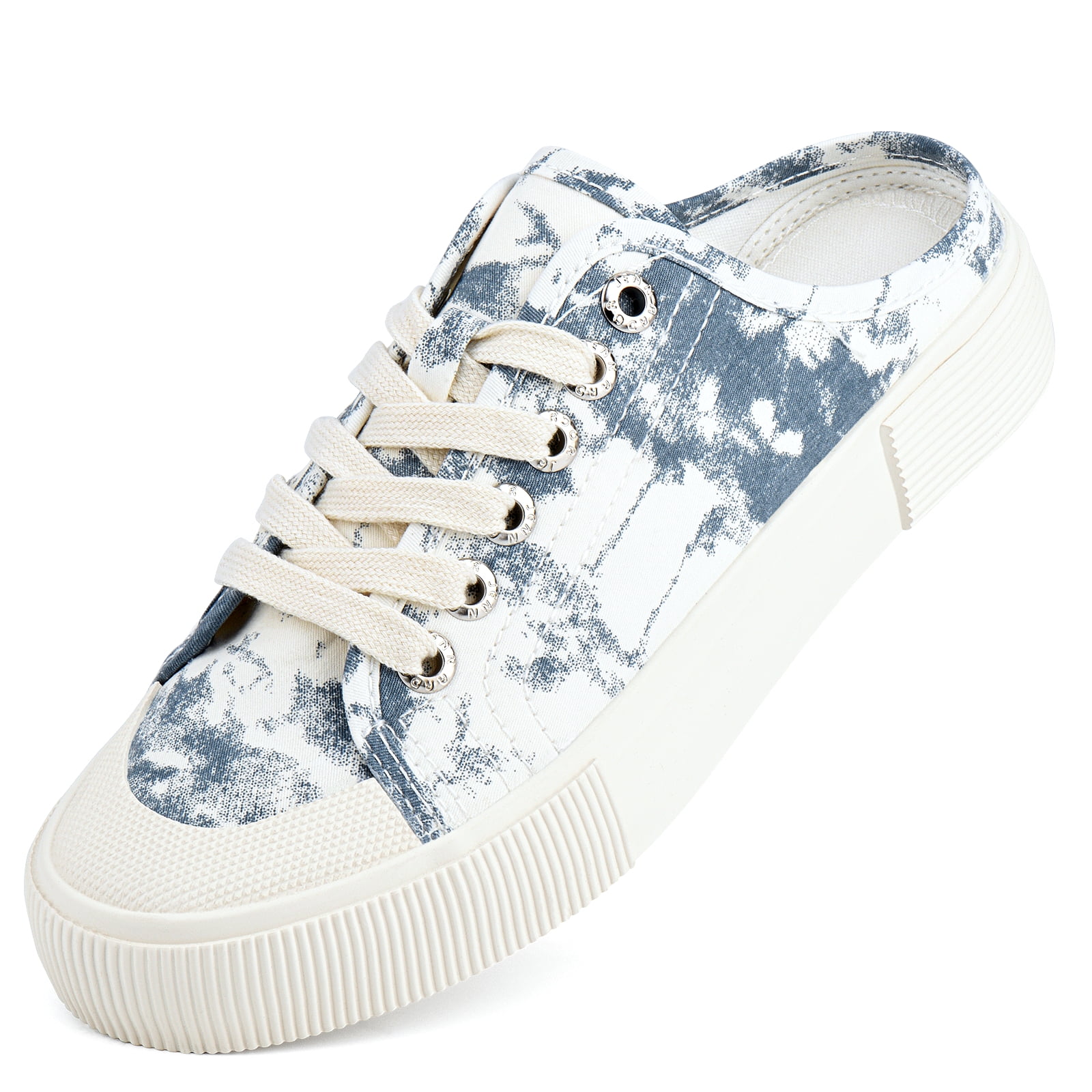 JENN ARDOR Womens Canvas Sneakers Shoes Slip on Mules Slippers Low Top ...