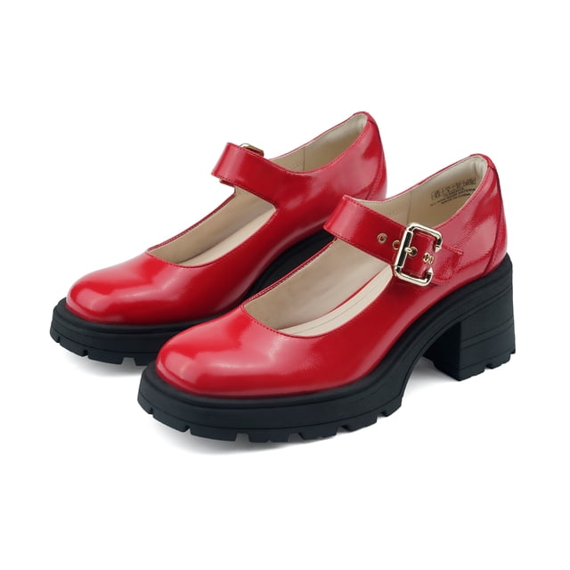 JENN ARDOR Womens Mary Janes Shoes Round Toe Platform Ankle Strap ...