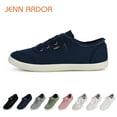 thumbnail image 1 of JENN ARDOR Womens Shoes Low Top Canvas Sneakers Casual Lace Up Slip-on Classic Shoes, 1 of 8
