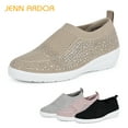 thumbnail image 1 of JENN ARDOR Womens Slip Ons Sneaker Shoes Mesh Knit Casual Walking Shoes Breathable Lightweight Fashion Sock Sneakers, 1 of 8