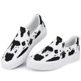 thumbnail image 1 of Womens Slip on Sneakers Comfortable Walking Shoes in Cow Pattern, 1 of 7