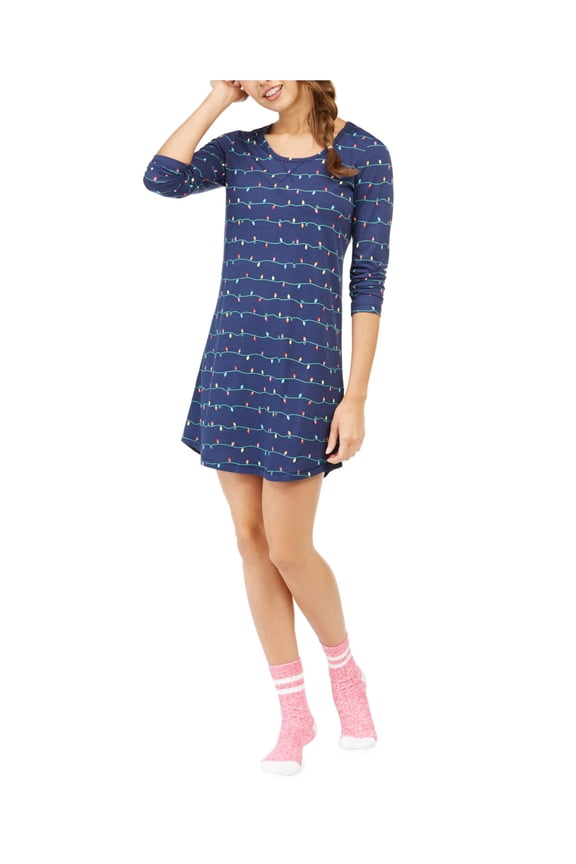 Intimates Navy Holiday Nightgown Juniors Size: XS