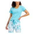 thumbnail image 1 of JENNI Intimates Turquoise Cotton Blend Ribbed Juniors M, 1 of 2