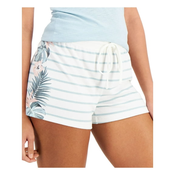 JENNI Intimates White Striped Sleep Shorts XL