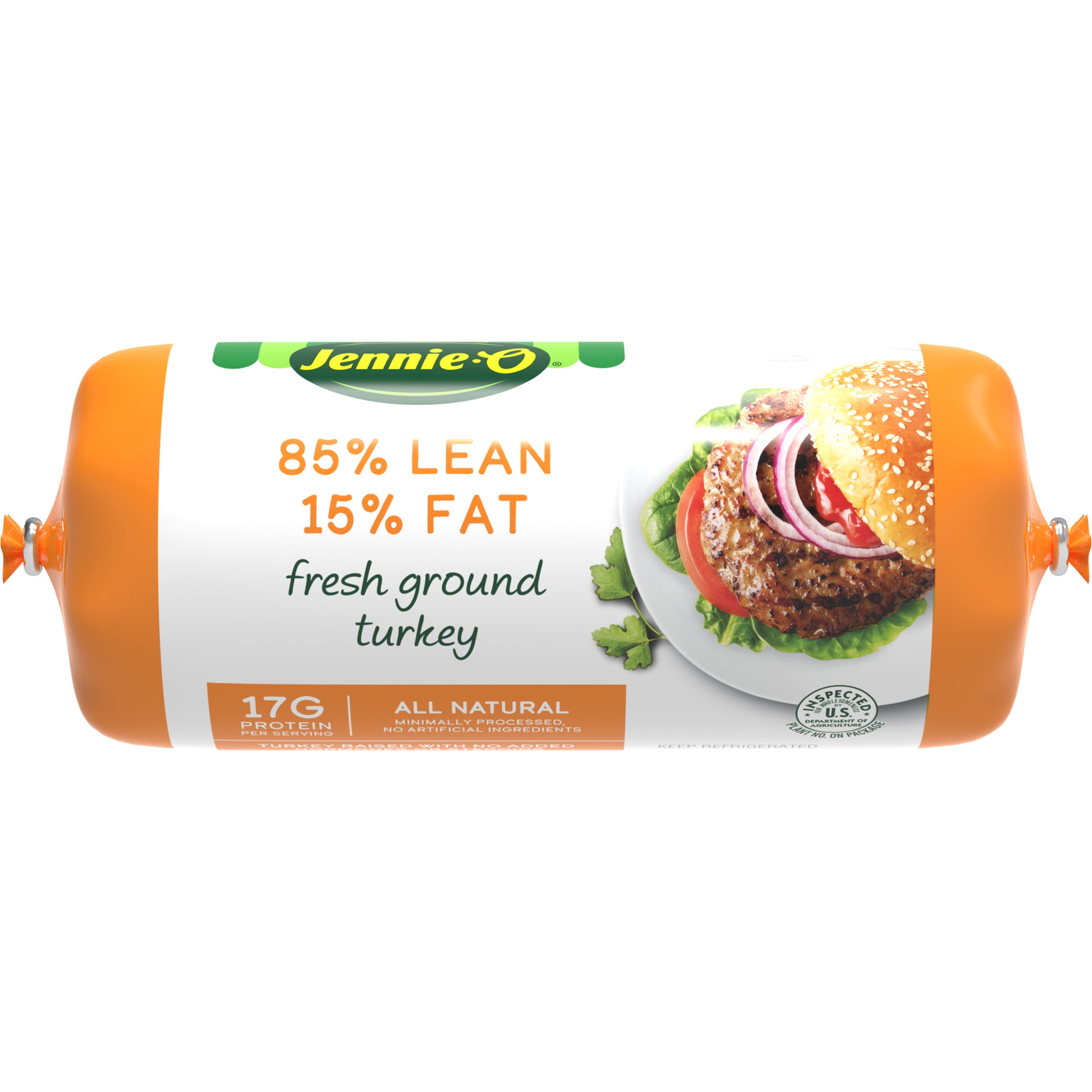 JENNIE-O Ground Turkey 85% Lean / 15% Fat - 3 lb. chub 48 oz