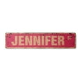 thumbnail image 1 of JENNIFER Vintage Plastic Street Sign Childrens Name Room Sign | Indoor/Outdoor |  18" Wide, 1 of 4