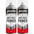 thumbnail image 1 of JENOLITE Anti-Rust Primer Spray Paint - RED - Rust Inhibitor Spray for Automotive & Metal Protection - Prevents Rust & Corrosion  2x13.5fl oz 2x400ml, 1 of 6