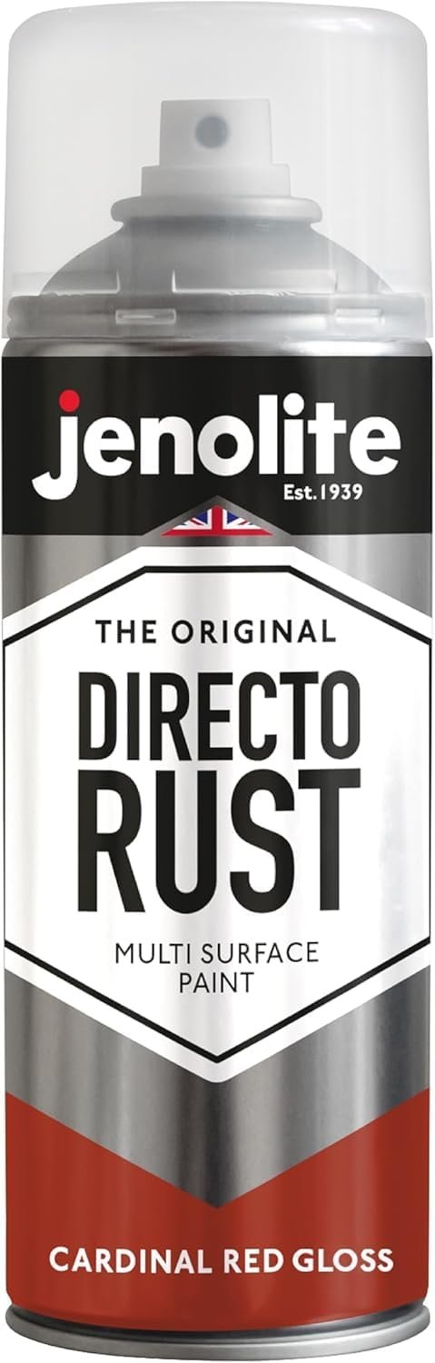 JENOLITE Directorust – Vernice Spray Alta Temperatura 650°C Per BBQ E Stufe – 2x400 Ml Nero