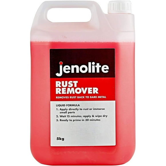 JENOLITE Original Rust Remover for Metal - Fast Acting Liquid - Industrial Strength, Removes Rust Back to Bare Metal - 1.32 Gallon 5 Liter