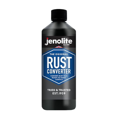 JENOLITE Rust Converter For Metal | RUST ENCAPSULATOR & RUST INHIBITOR | 500ml (16.9 fl oz) | Rust Remedy, Rust Reforemer For Metal | Convert Rust To A Ready To Paint Surface