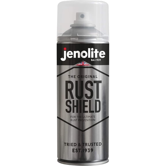 JENOLITE Rust Shield Aerosol - Anti Rust Spray, Protection Against Rust & Corrosion For Automotive and Metal - 400ml 13.5 fl oz