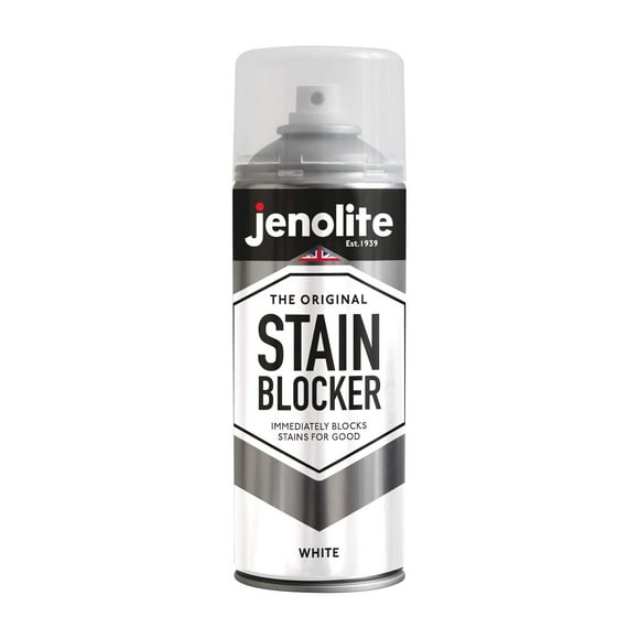 JENOLITE Stain Blocker Aerosol  Damp Seal Paint  White  Immediately Covers & Blocks Stains for Good  400ml 13.5 fl oz
