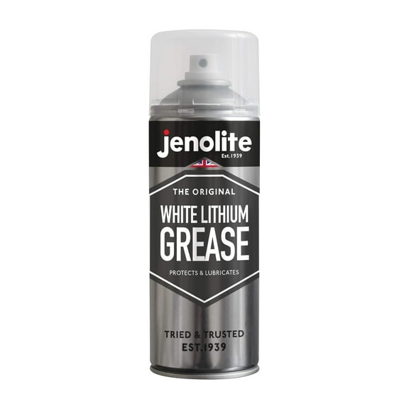 JENOLITE White Lithium Grease Aerosol  Long Lasting Lubricant  Reduce Friction & Wear on Metal Parts  400ml 13.5fl oz