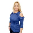 thumbnail image 1 of JENSEL (LAFEI NIER) Women's off-the-shoulder knitted blouse, 1 of 4