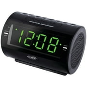 Jensen JCR-210 AM/FM Digital Dual Alarm Clock Radio with Nature Sounds