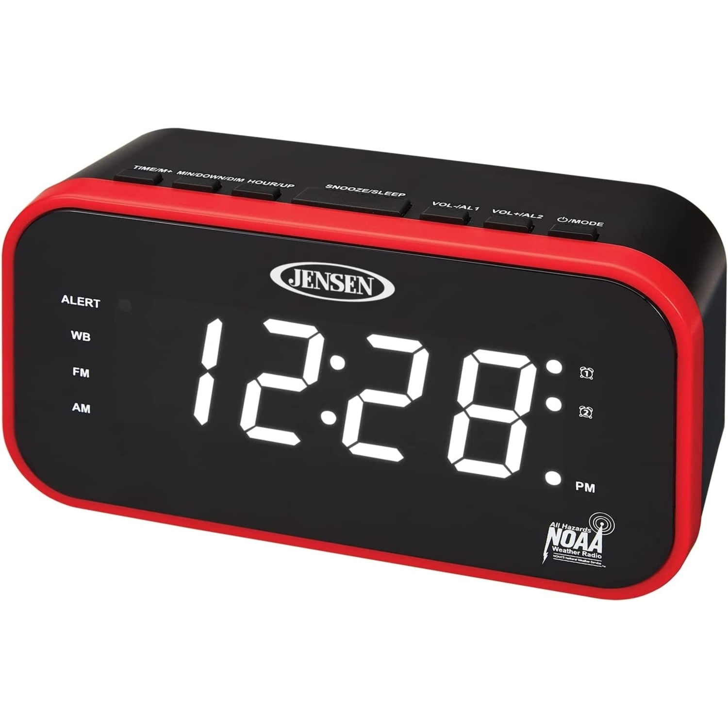 JENSEN JEP-150 Clck Rado Emrgnct Prprdness AM/FM Weather Band Clck Rado