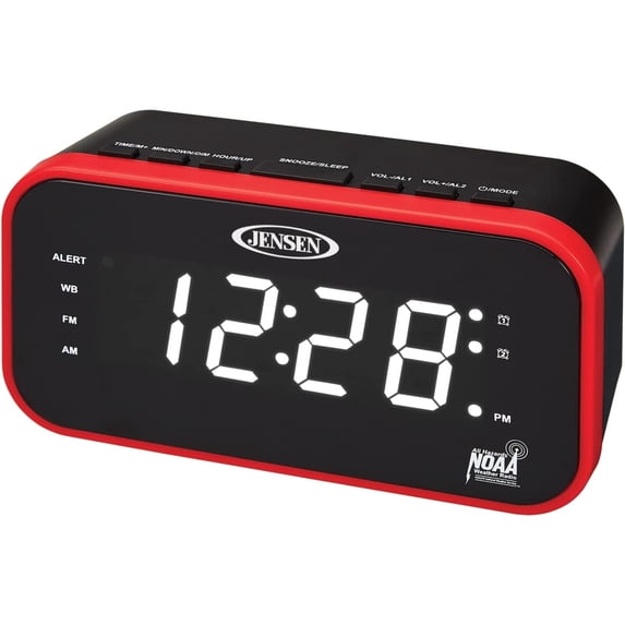 JENSEN JEP-150 Clck Rado Emrgnct Prprdness AM/FM Weather Band Clck Rado
