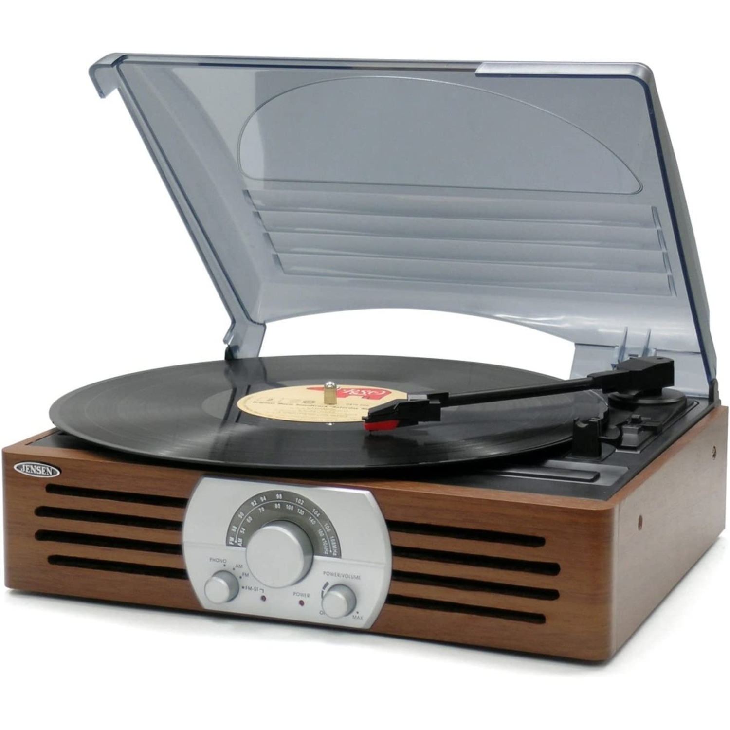 JENSEN JTA-222P Turntable with AM/FM And Pitch Control - image 1 of 6