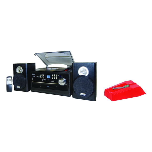 JENSEN JTA475 3Speed Turntable with CD, Cassette & AM/FM Stereo Radio