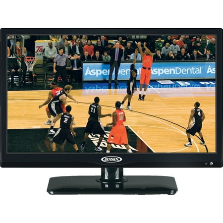 Jensen JTV1917DVDC 19" Inch RV LCD LED TV with Build-In DVD Player, High Performance Wide 16:9 LCD Panel, Resolution 1366 x 768, Integrated HDTV (ATSC) Tuner, HDTV Ready (1080p, 720p, 480p), 12V DC