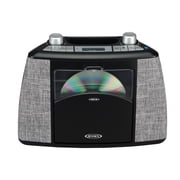 JENSEN Portable Bluetooth CD Music System with FM Radio, CD-565, Black