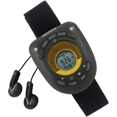 Jensen - AM/FM Stereo Armband Radio - Black