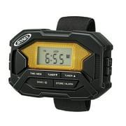 JENSEN Armband Digital AM/FM Stereo Radio with Clock and Earbuds, Black, SAB-60
