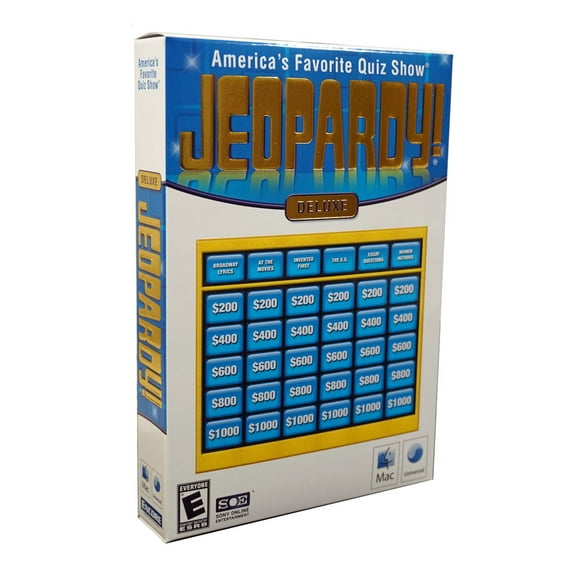 JEOPARDY for MAC CDRom: Deluxe Edition - Play America's Favorite TV Quiz Show - only for Apple MAC computers
