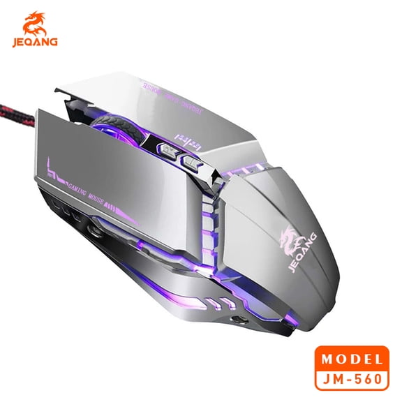 JEQANG JM-560 7D gaming mouse, gaming IC Colorful breathing lights  3D light -transmitting roller mouse