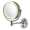 JERDON LED Lighted WallMounted Makeup Mirror Direct Wire Makeup