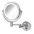 thumbnail image 1 of JERDON Sharper Image Wall-Mounted Lighted Motion Sensor Makeup Mirror - 8X-1X Magnification - 8.5-Inch Diameter Mirror Extends 14â€ - Chrome Finish - Comes with 8â€™ Charging Cord - Model JRT9500CL, 1 of 3