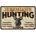 thumbnail image 1 of JEREMIAH'S Hunting Lodge Sign 8 x 12 High Gloss Metal 208120015314, 1 of 1