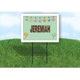 thumbnail image 1 of JEREMIAH WELCOME BABY GREEN  18 in x 24 in Yard Sign Road Sign with Stand, 1 of 4