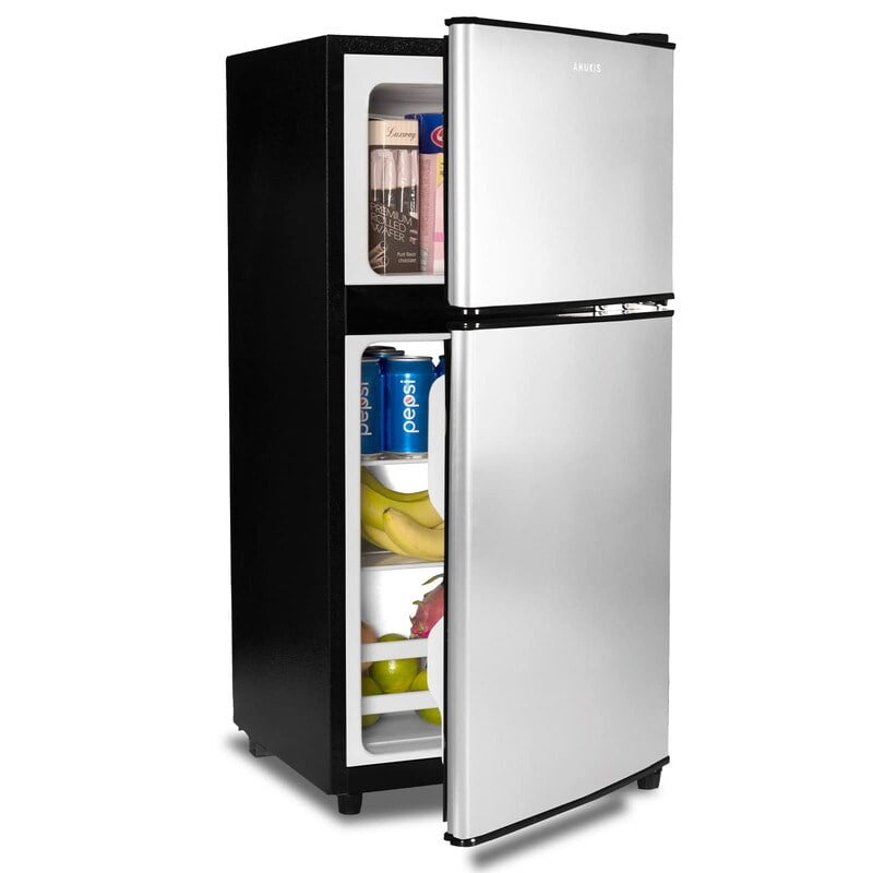 JEREMY CASS 3.5 Cu.Ft Compact Refrigerator Mini Fridge with Freezer and ...