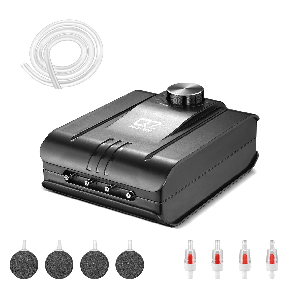 Adjustable Black Aquarium Air Pump with Accessories