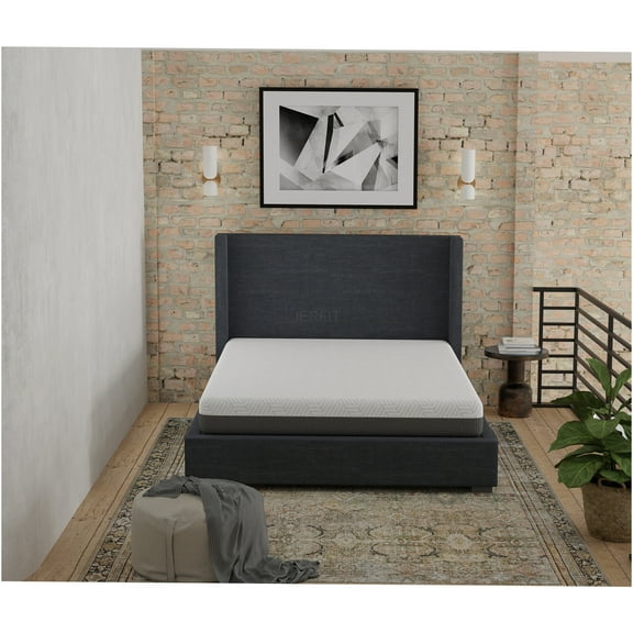 JERFIT 10 Inch Twin Size Cooling Gel Memory Foam Mattress, Medium Firm Feel, CertiPUR-US Certified, Breathable Cover, Motion Isolation, Bed-in-a-Box