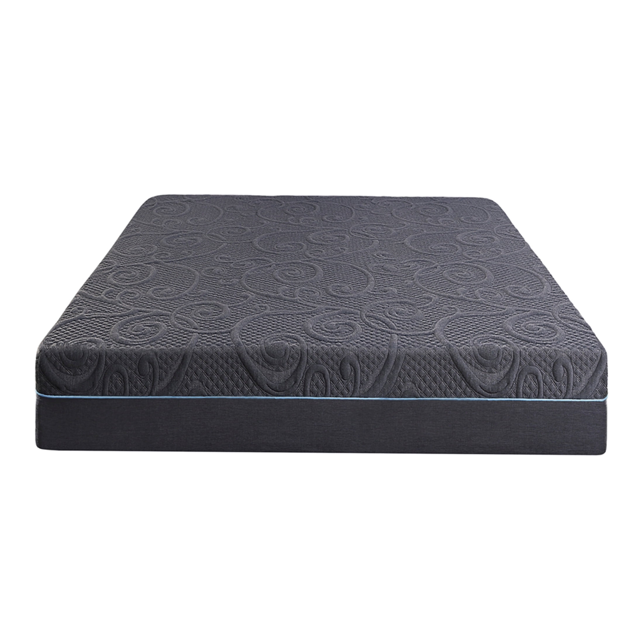 JERFIT 11 Inch King Size Hybrid Mattress in a Box, Medium Firm Gel Memory Foam with Pocket Springs, Breathable Dark Gray Bed Mattress for Support Pressure Relief